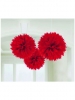 Ukras 40cm FLUFFY APPLE RED 3 kom