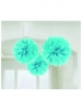 Ukras 40cm FLUFFY DECO BLUE 3 kom