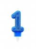 Svjećica GLITTER WITH HOLDER NUMBER 1 BLUE