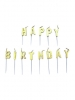 Svjećice Letter Candles Happy Birthday Gold 13 kom